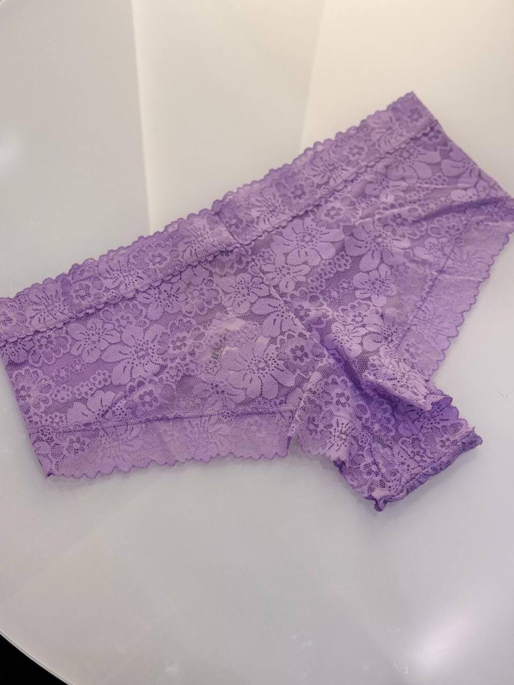Трусики Lace Cheeky Panty розмір M фіолетові