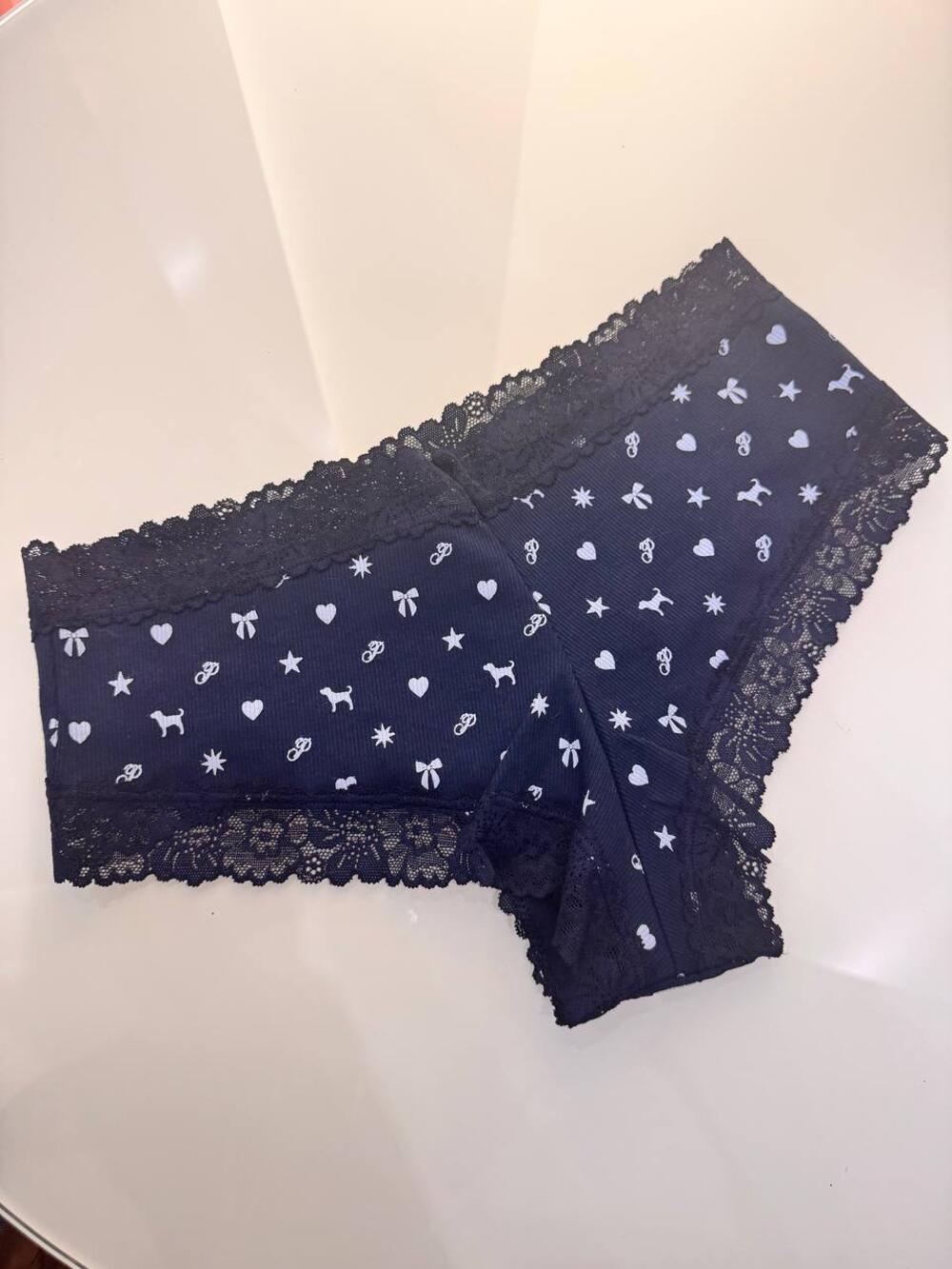 Трусики Lace Cheeky Panty розмір M сині
