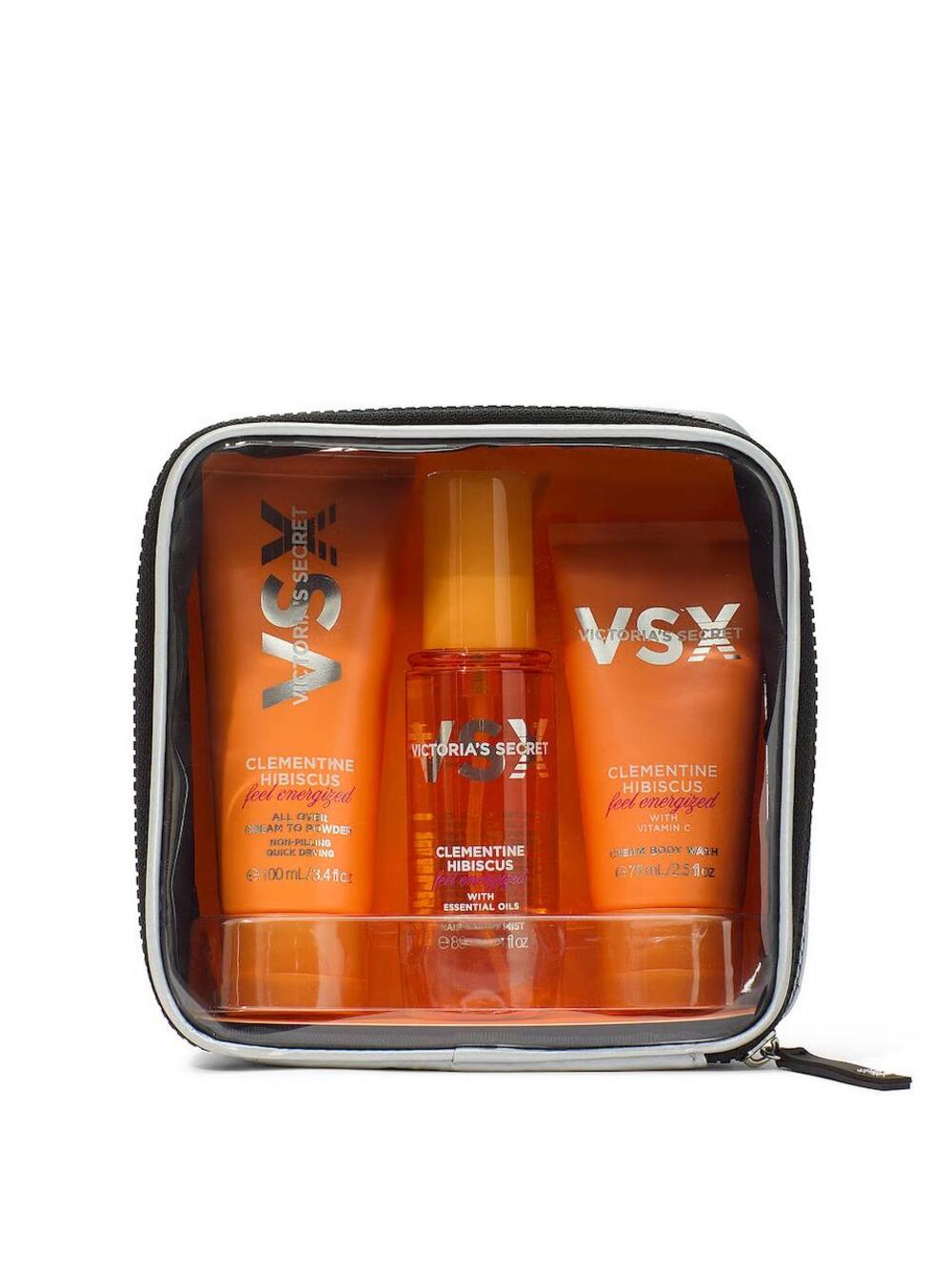 Feel Energized Travel Set Victoria's Secret Clementine Hibiscus
