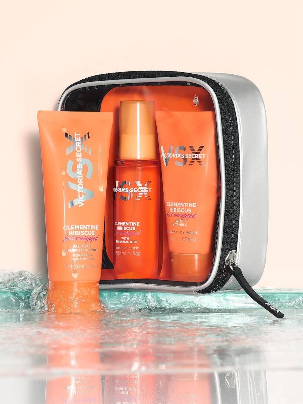 Feel Energized Travel Set Victoria's Secret Clementine Hibiscus