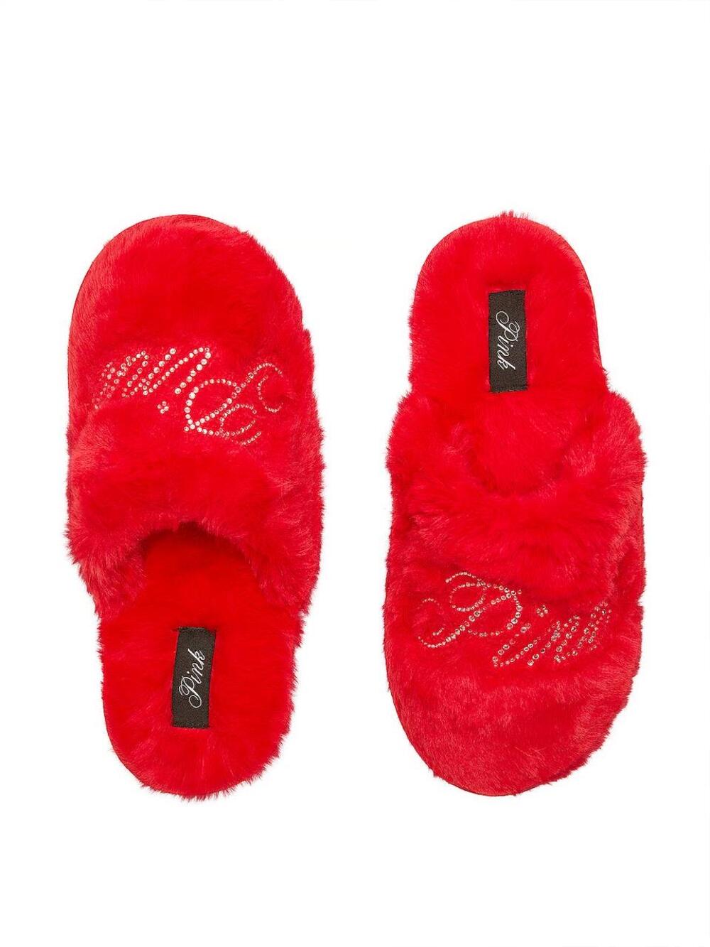 Капці PINK Bright Vermillion Bling Logo, M ( 37-38 )