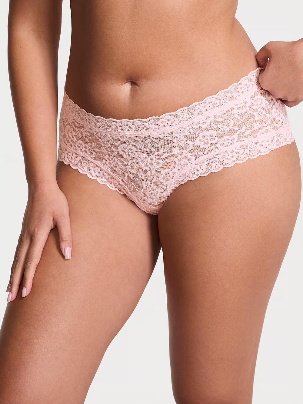 Cheeky Трусики Розмір S Lace Shine Strap | Angel Pink 2HMN