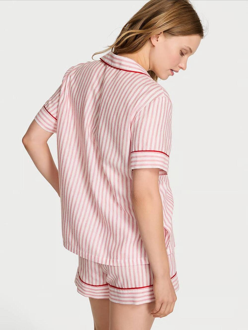 Фланелева піжама з шортами Print (7EII), Розмір М