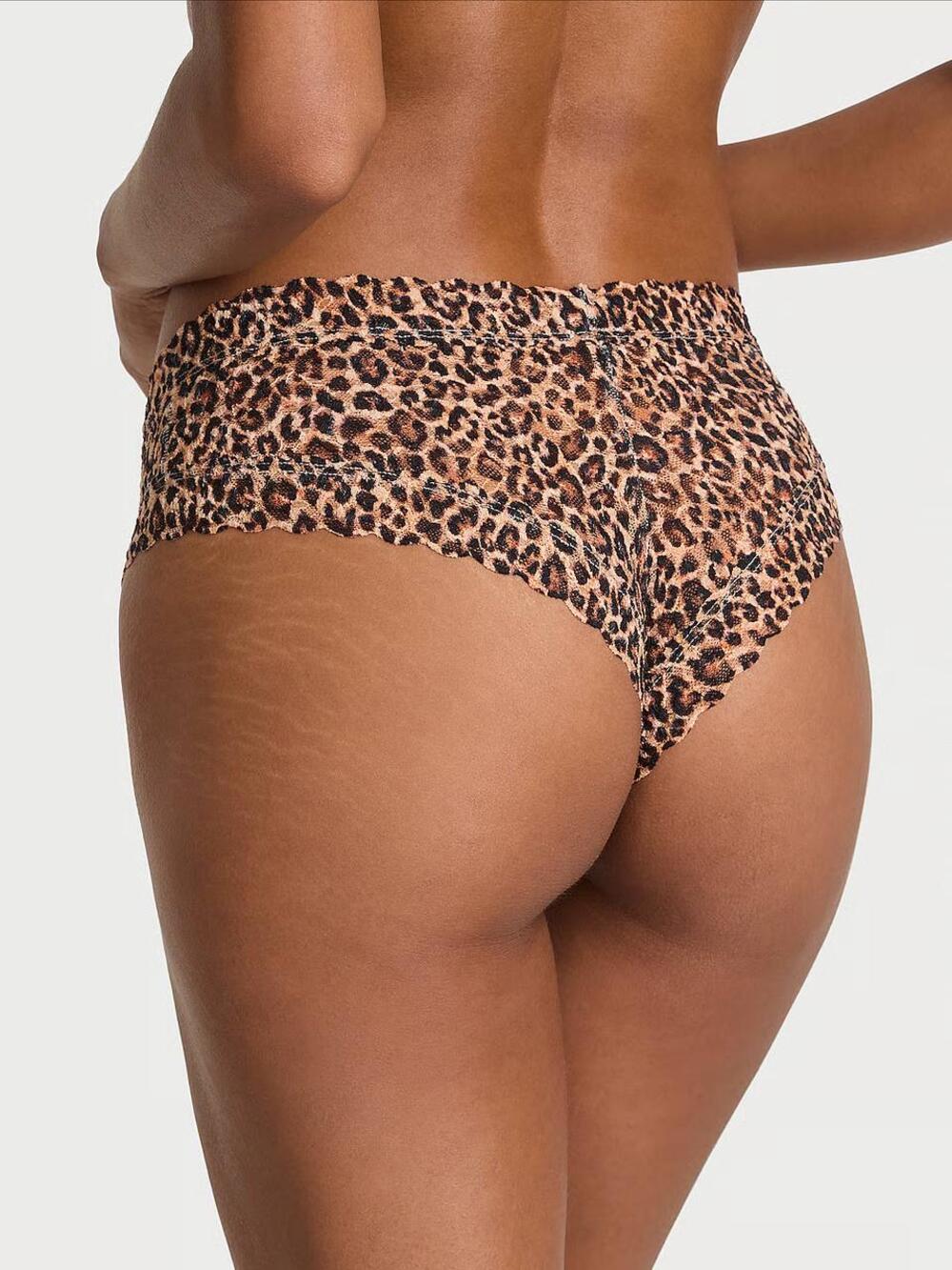 Трусики Lace Cheeky Panty розмір M Natural Leopard 7BHK