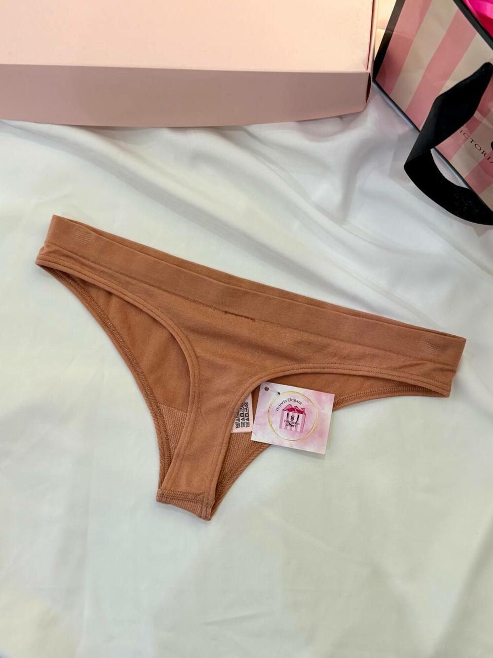 Seamless High-Leg Трусики XS пастельно рожеві