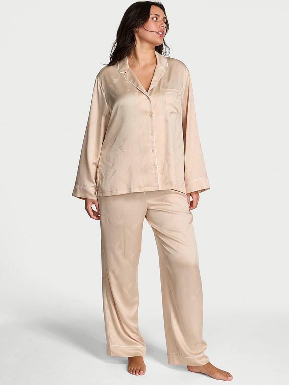 Сатинова піжама зі штанцями Champagne Jac\Chanpagne Bot.(7I16), S regular