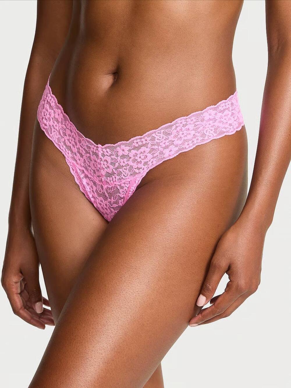 Lace String Thong Panty Розмір С Neon Bubble Pink (1WJD)