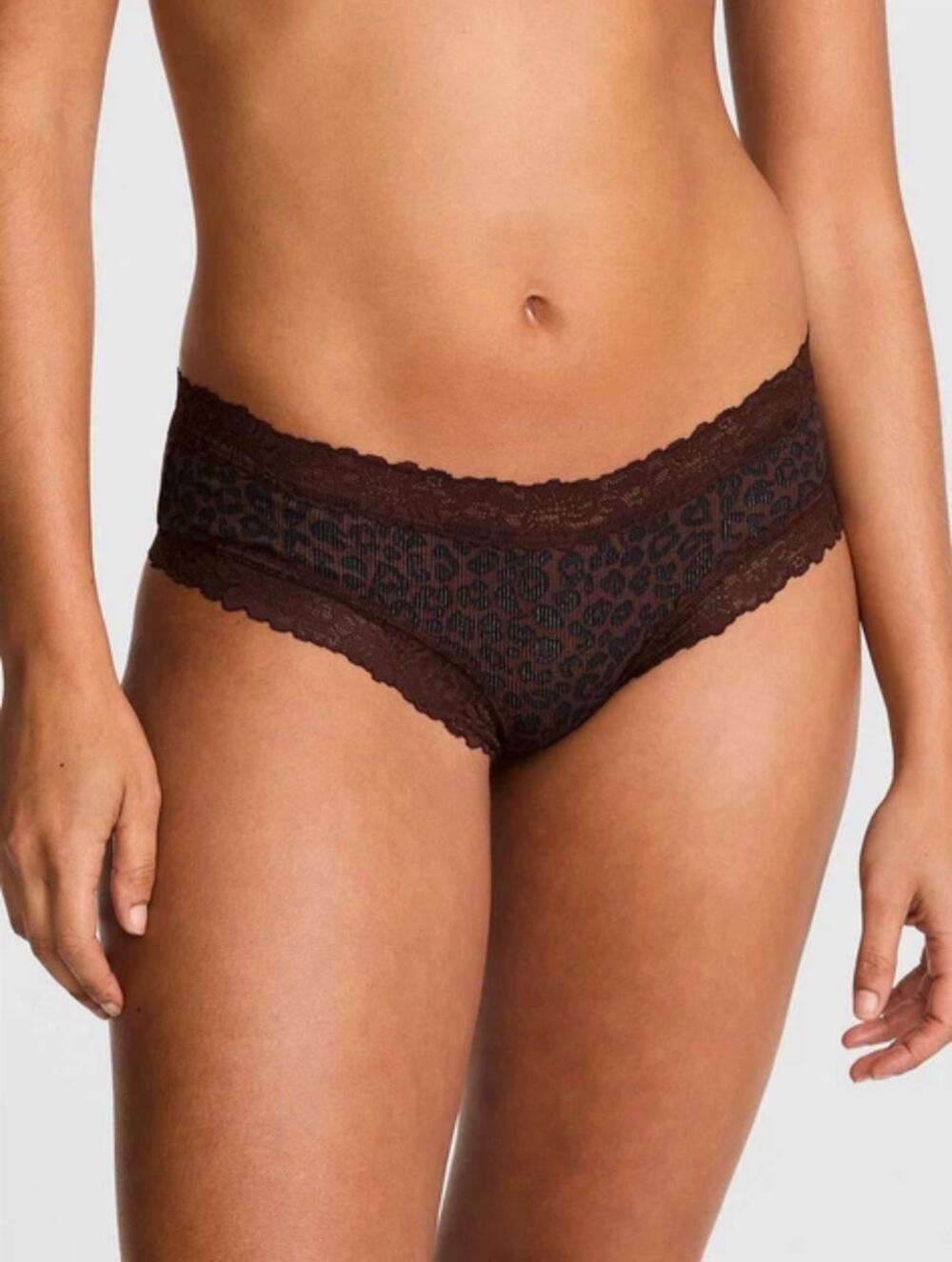 Wink Lace-Trim Cheeky Panty Розмір M Ganache Leopard Print (77IC)