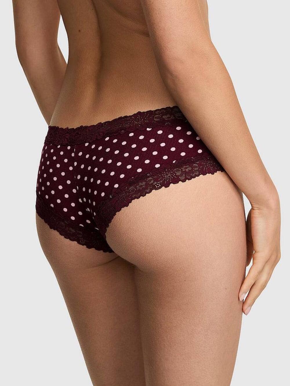 Wink Lace-Trim Cheeky Panty Розмір S Wild Rose Dot Print (7CQM)