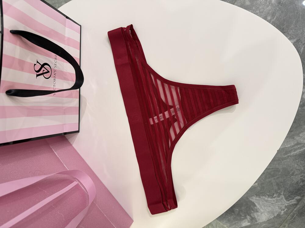 Трусики лого VS розмір Л сітка бургунді