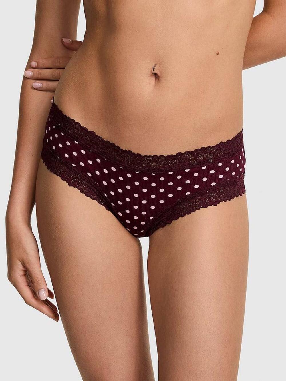 Wink Lace-Trim Cheeky Panty Розмір S Wild Rose Dot Print (7CQM)